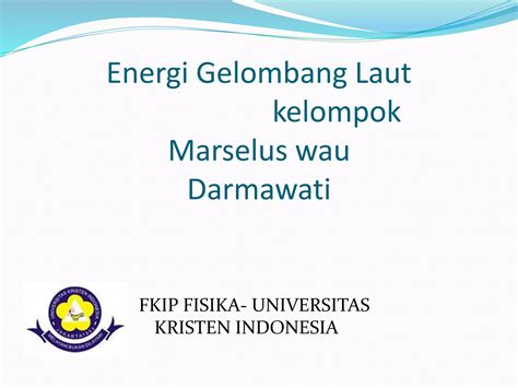 Energi Gelombang Laut Ppt