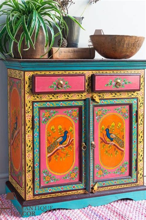 Hand Painted Dressers Funky Painted Furniture Refurbished Furniture