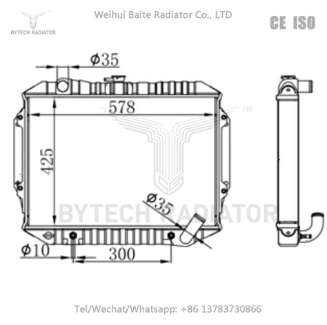 China Customized MITSUBISHI Truck Radiator PAJERO V31 92 96 AT MB356156