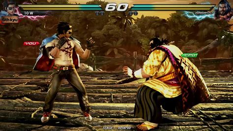 Tekken Hwoarang Vs Ganryu Tekken Gameplay Very Hard Level