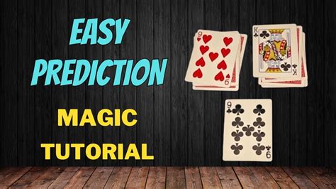 Easy Prediction Self Working Card Magic Trick Tutorial Youtube