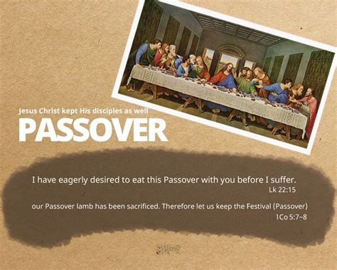 The Example Of Christ To Keep The Passover Who Is Wmscog