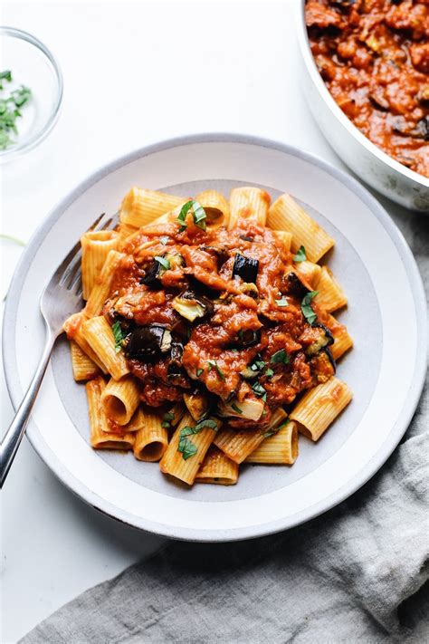 Roasted Eggplant Pasta 6 Ingredients A Simple Palate