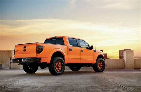 2012 Ford F 150 Svt Raptor Raptor Naranja Camión 2012 Fondo De Pantalla Hd Smartresize