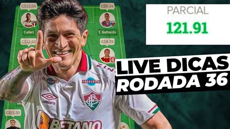 LIVE DICAS RODADA 36 CARTOLA FC 2022 MELHOR TIME PARA MITAR NA