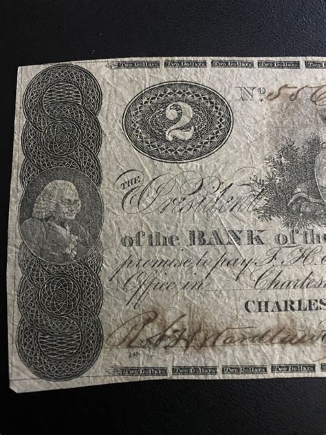 1862 Confederate 2 Dollar Bill Charleston South Carolina - Etsy