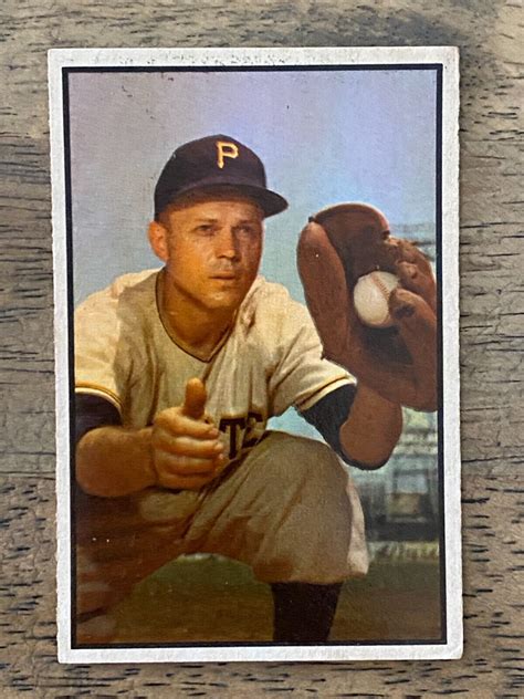 Clem Koshorek 1953 Bowman Baseball 147 Pittsburgh Pirates VG EX INK NO