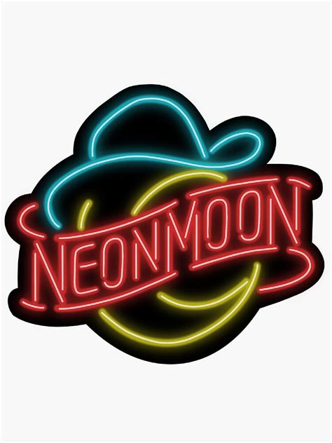 "Brooks and Dunn - Neon Moon" Sticker for Sale by mrzDesigns | Redbubble