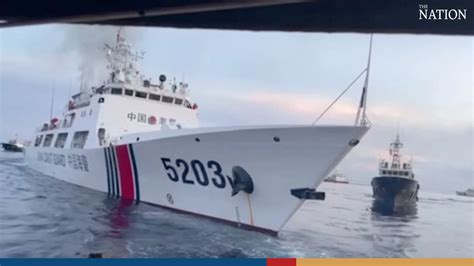 Chinese Ship Collides With Philippine Supply Vessel In The South China Sea