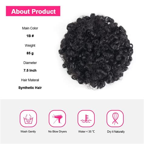 Yinmei Baibian Afro Puff Drawstring Ponytail Hair Extension For Black