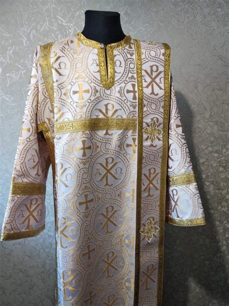 Deacons Sticharion Orthodox Vestment Deacons Set Etsy Vestment