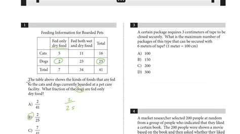 Practice Test 4 Sat Answers Sat Test 4 With Answers And Desc