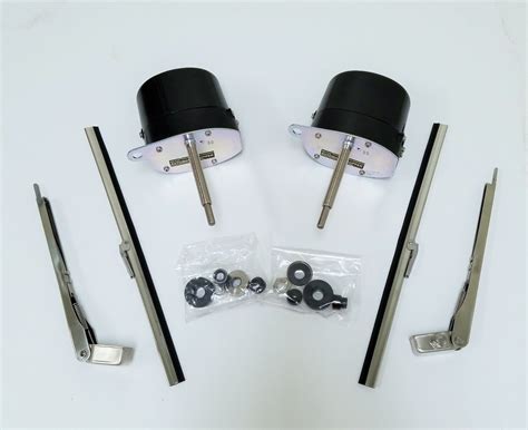 Black Windshield Wiper Motor Kit Street Hot Rod Universal Boat Chevy Fits Jeep Ebay