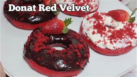 Resepi Donat Red Velvet Viral Empuk Dan Lembut Youtube