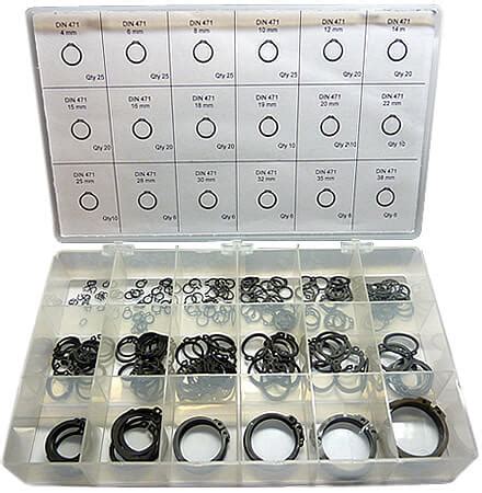 Stainless Steel Metric External Retaining Ring Kit Made In The Usa