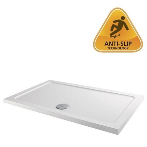 Mx Ducostone Flat Top X Mm Anti Slip Rectangular Shower Tray