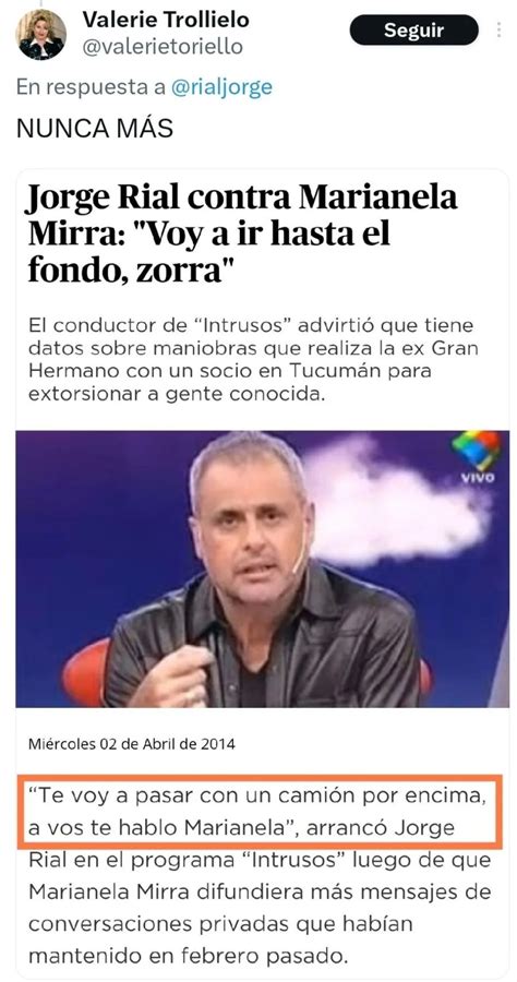 El Comentario De Jorge Rial Que Reavivó La Polémica Con Marianela Mirra