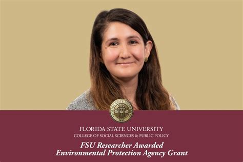 Fsu Research Team Receives 500 000 Grant From Epa Program To