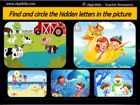 virtual hidden alphabet picture search letter recognition  google