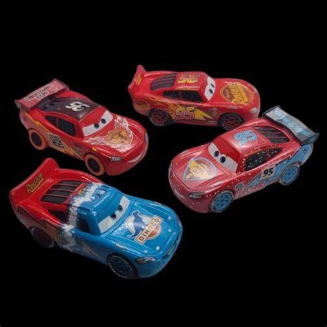 (4) Disney Pixar Cars Lightning Mcqueen variation lot. 1:55 | #4545113350