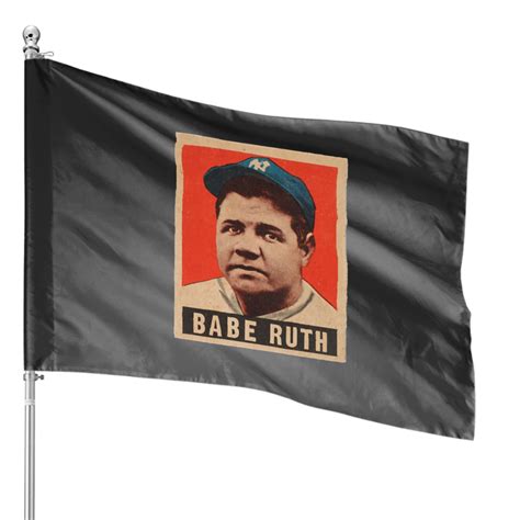 Babe Ruth Leaf Baseball Card Babe Ruth House Flags Sold By