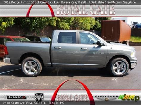 Mineral Gray Metallic 2012 Dodge Ram 1500 Slt Crew Cab 4x4 Dark