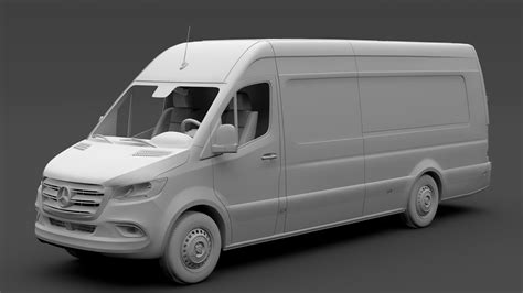 Mercedes Benz Sprinter Kastenwagen L4h2 Rwd 2019 3d Modell 129 3ds C4d Fbx Lwo Max Ma