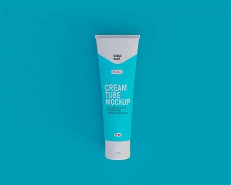 Tubo de creme cosmético e maquete de lavagem facial PSD Premium