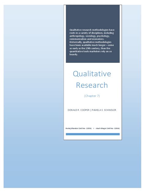 Qualitative Pdf Focus Group Qualitative Research