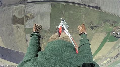 Adventurer Climbs Feet To The Top Of The World S Tallest Tv Tower