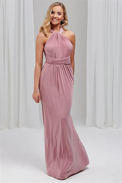 Emily Rose Dusky Pink Multiway Bridesmaid Dress One Size Multiway