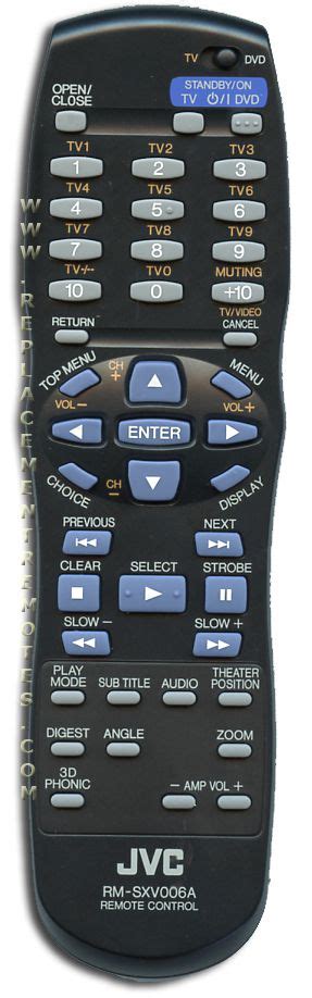 Buy Jvc Rm Sxv A Rmsxv A Dvd Player Dvd Remote Control