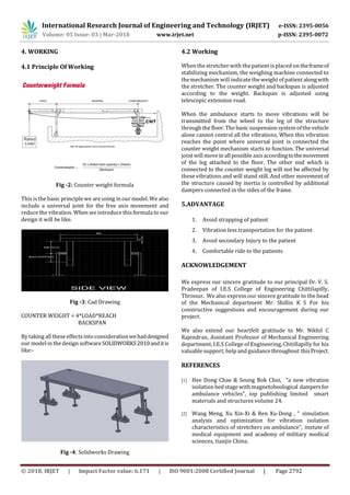 Irjet Stabilization Of Stretcher In An Emergency Ambulance Pdf