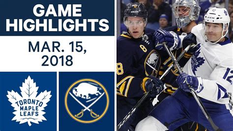 Nhl Game Highlights Maple Leafs Vs Sabres Mar Youtube