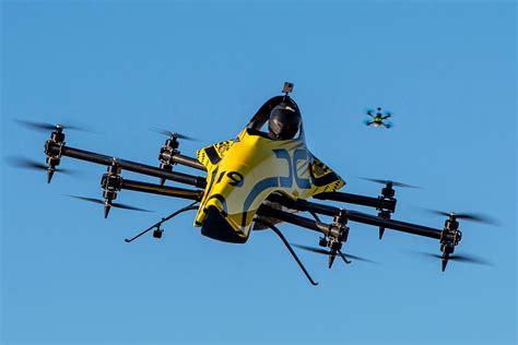 World's first manned aerobatic drone shown pulling loops and rolls