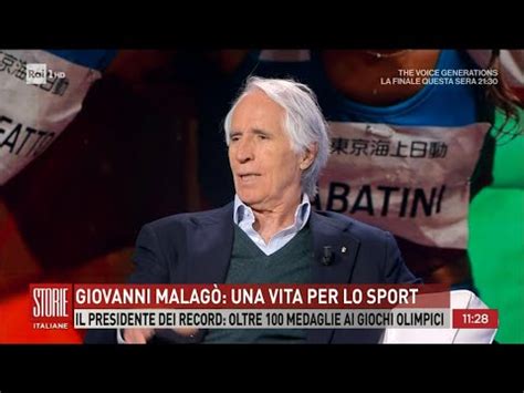 Giovanni Malagò una vita per lo sport Storie italiane 19 04 2024