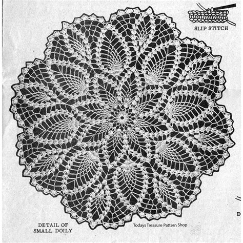 Large Pineapple Doily Pattern Detail Doily Patterns Pineapple Doily