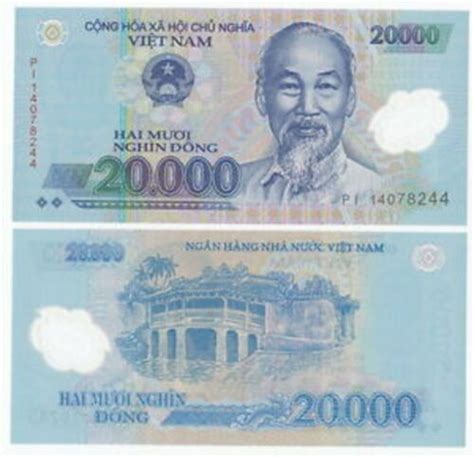 20000 Vietnamese Dong Unc Currency 1 X 20000 Vietnam Money Polymer