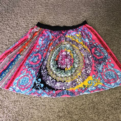 Multi Color Pleated Baby Doll Skirt Gem