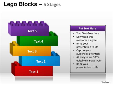 Stages Lego Blocks Powerpoint Templates Pptx Templates Example