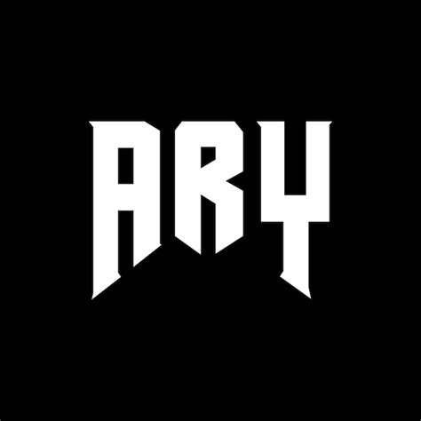 Premium Vector Ary Letter Logo Design For Technology Company Ary Logo