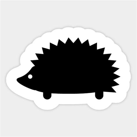 Hedgehog Silhouette - Hedgehog - Sticker | TeePublic