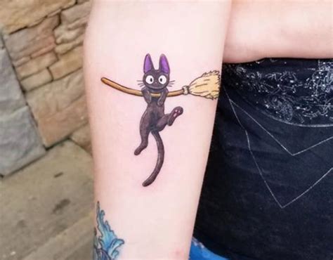 Jiji Tattoo A Magical Cat On A Broomstick