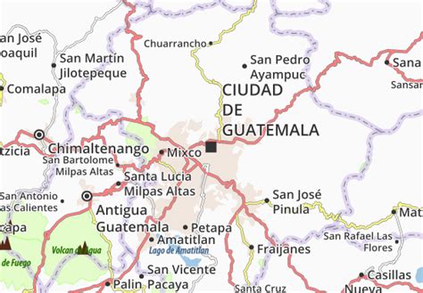 Mapa Michelin Ciudad De Guatemala Plano Ciudad De Guatemala Viamichelin