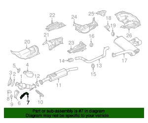 2013 2018 Ford Focus Catalytic Converter Bracket CV6Z 5K291 J QuirkParts