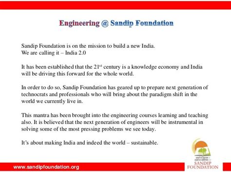 Engineering at Sandip Foundation