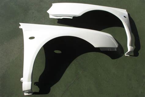 L Aun Sport 02 Type Front Wide Fender FRP For Subaru Impreza WRX STI