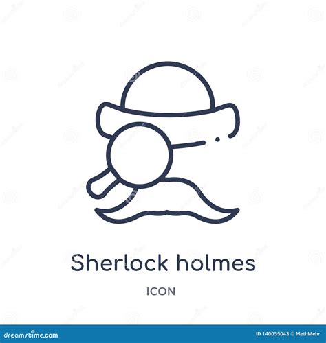 Linear Sherlock Holmes Icon From Education Outline Collection Thin