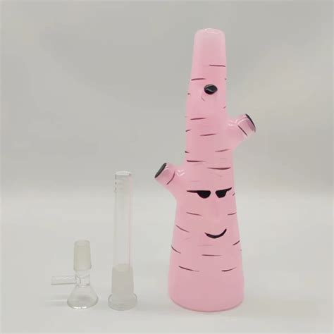 Wholesale 9 3d Anime Cactus Pink Glass Bong Assorted Colors Oem Thick