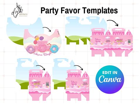 Party Favor Templates Party Hat Template Gable Box Template Drag And
